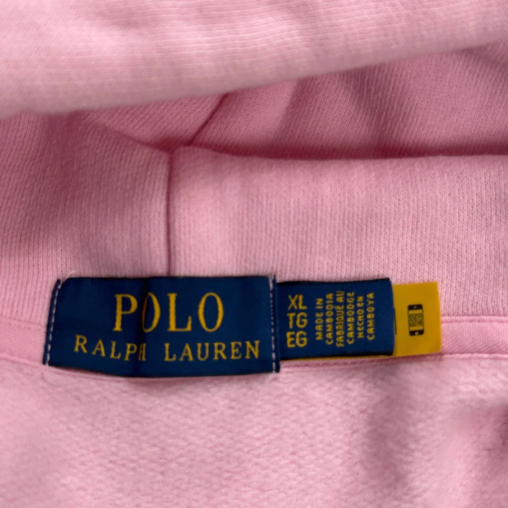 Polo By Ralph Lauren Hoodie - XL Pink Cotton