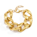 Unique Big Chunky Chain Anklet Women Fashion Gold Color Lock Charm Ankle Rock Twisted Acrylic Bracelet sex Foot Sandal