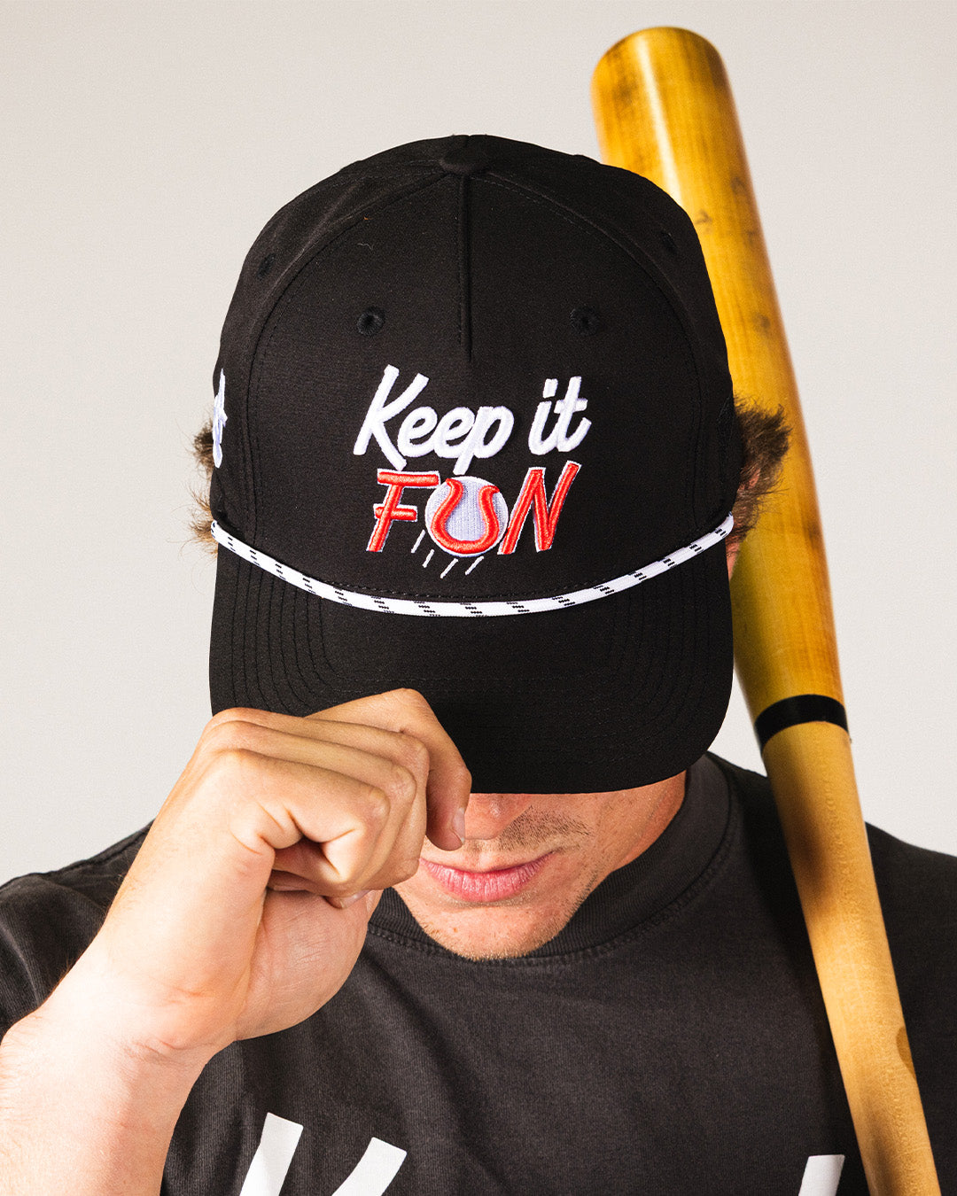 Keep It Fun Script Five Panel Cap - Baseballism x Austin Schultz