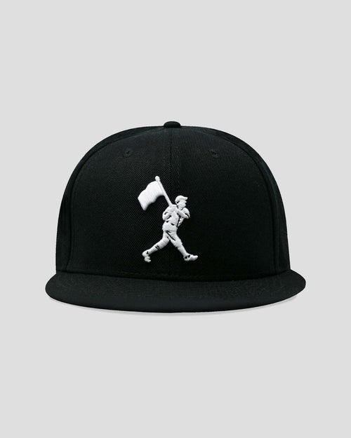 Flag Man Cap - Black and White