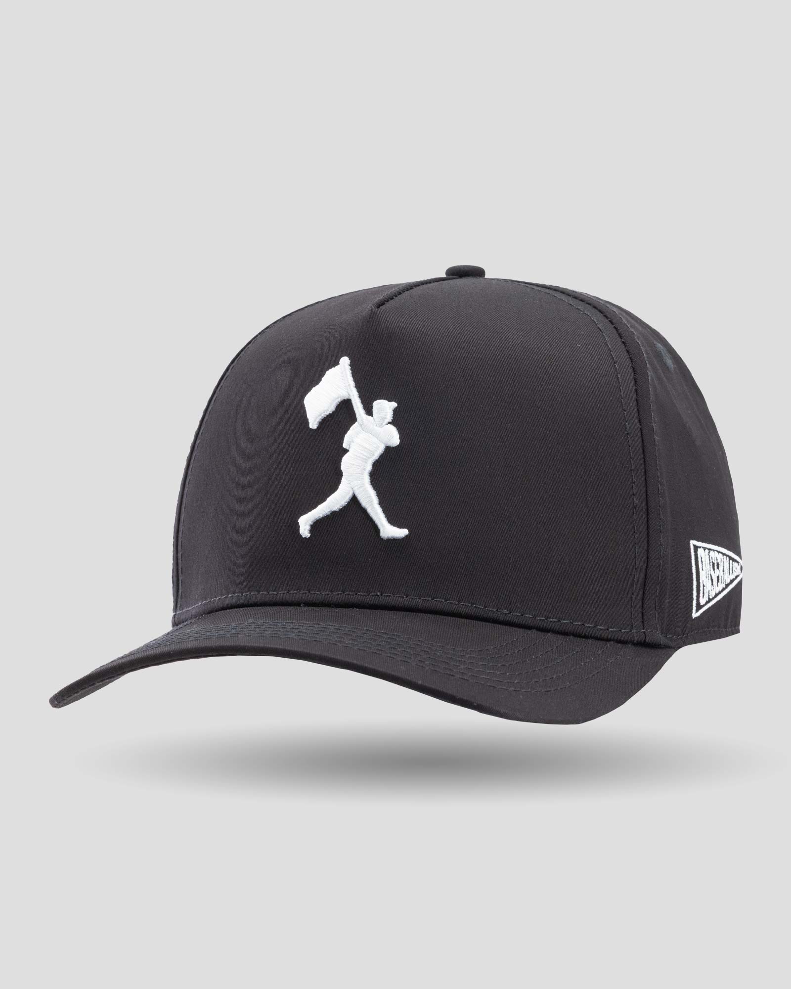 Flag Man Five Panel Cap - Black