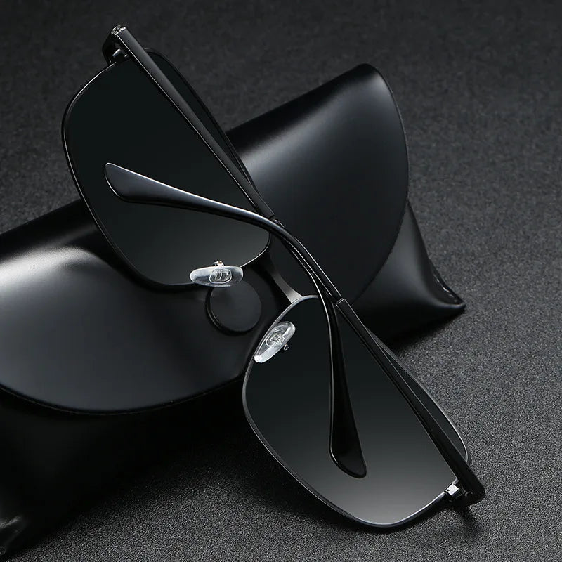 RUOBO Classic Polarized Sunglasses For Men/ Women Driving Photochromic Chameleon Sun Glasses Change Color Eyewear