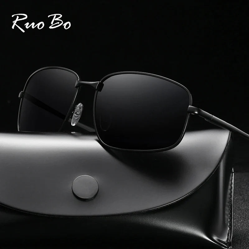 RUOBO Classic Polarized Sunglasses For Men/ Women Driving Photochromic Chameleon Sun Glasses Change Color Eyewear