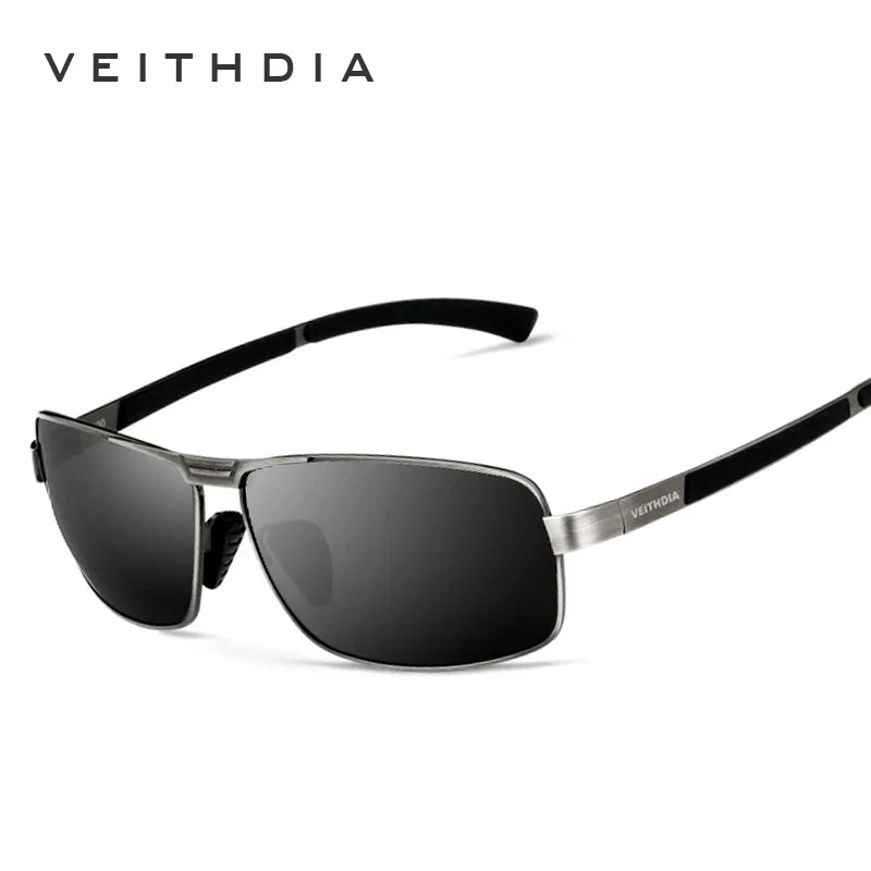VEITHDIA Sunglasses Men Brand Designer Fashion Vintage Polarized