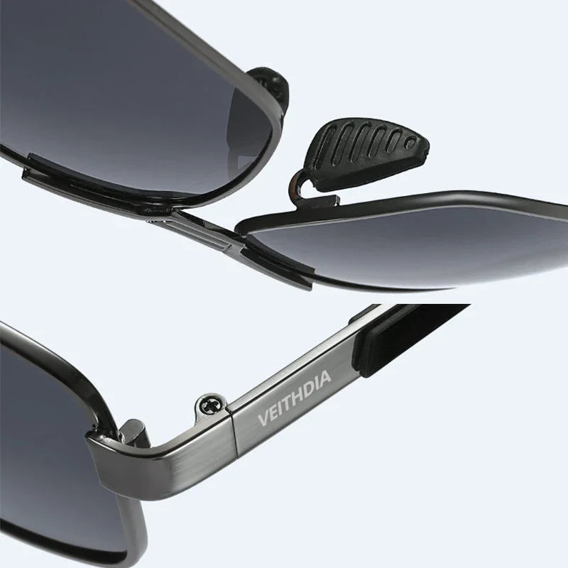 VEITHDIA Sunglasses Men Brand Designer Fashion Vintage Polarized