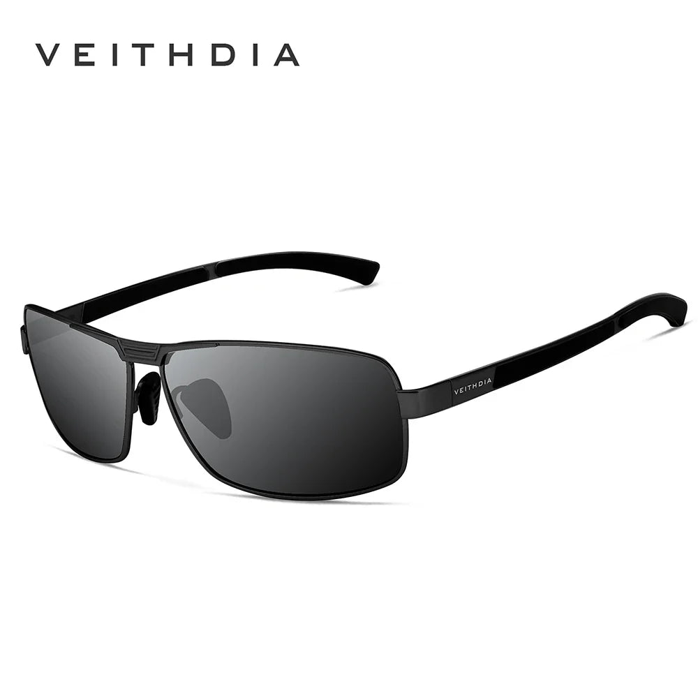 VEITHDIA Sunglasses Men Brand Designer Fashion Vintage Polarized