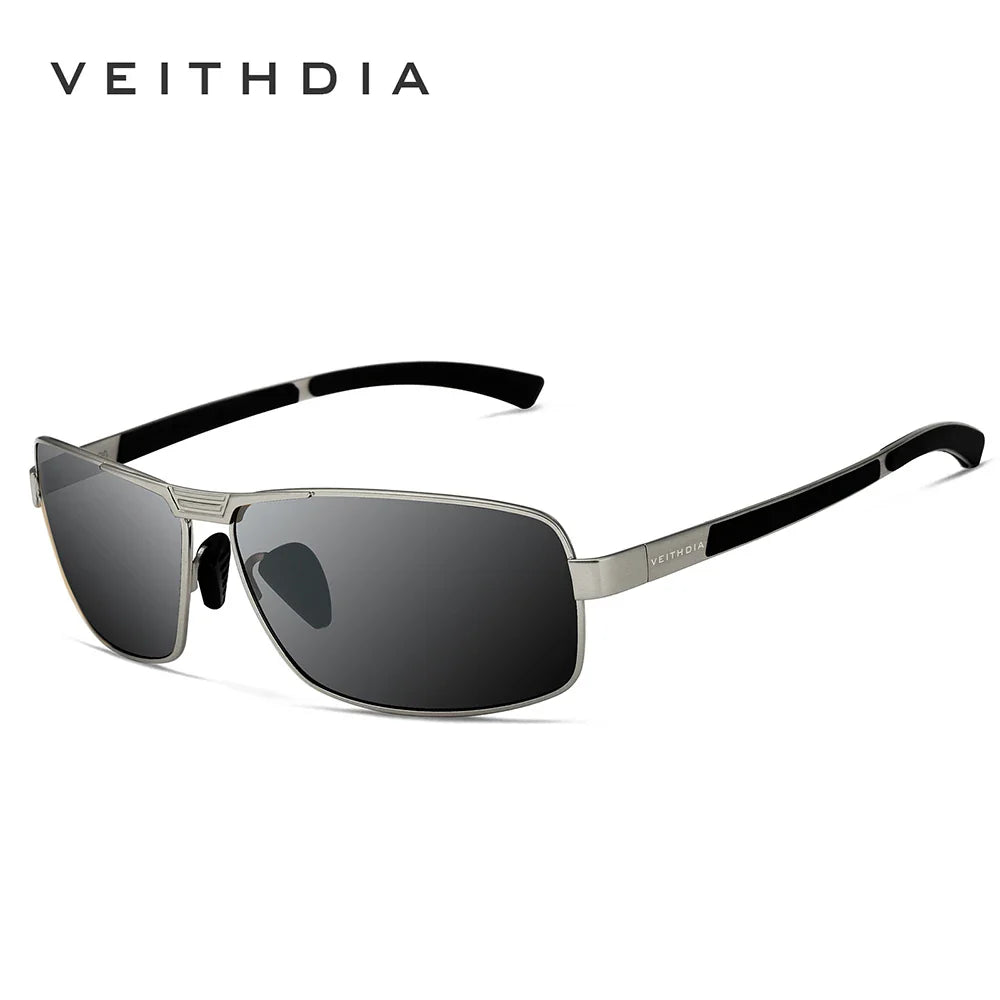 VEITHDIA Sunglasses Men Brand Designer Fashion Vintage Polarized