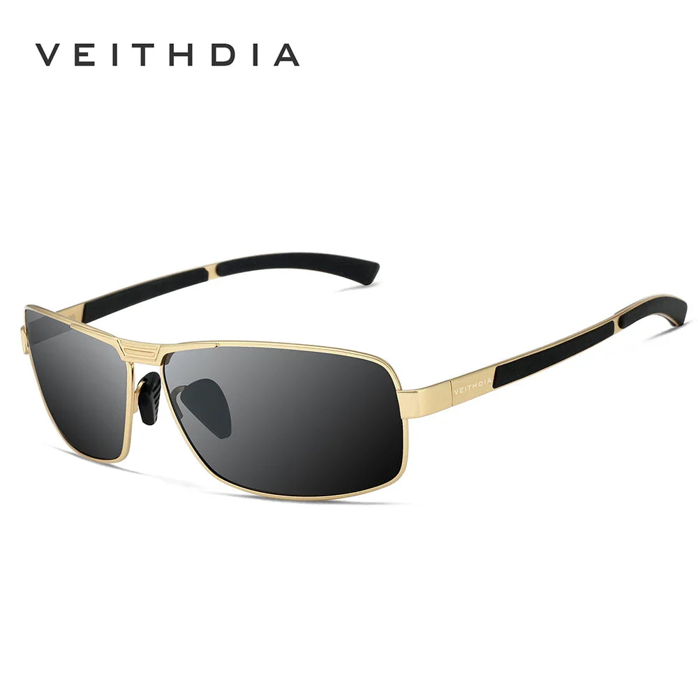 VEITHDIA Sunglasses Men Brand Designer Fashion Vintage Polarized