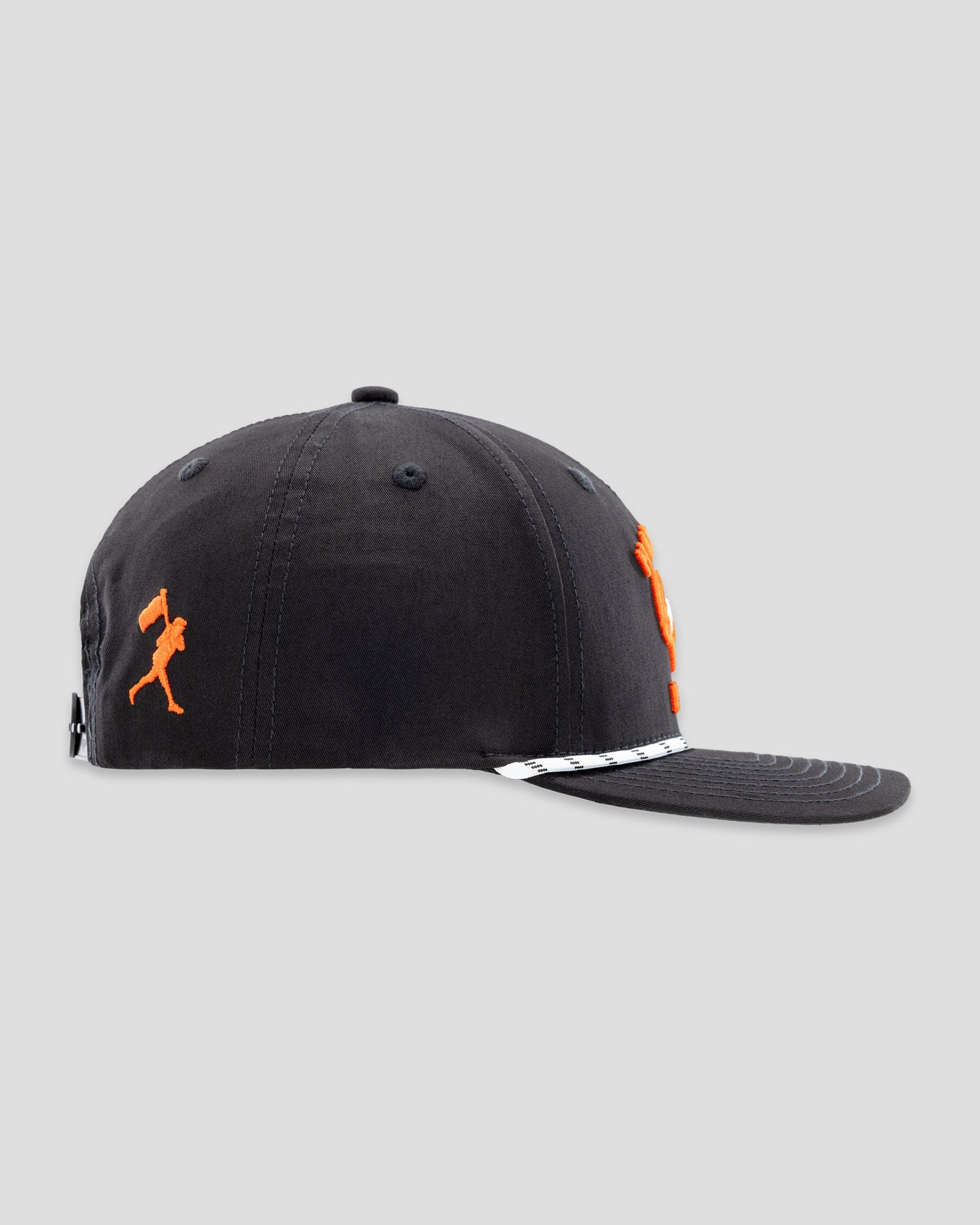 Hardball Hunter Five Panel Rope Cap - Black