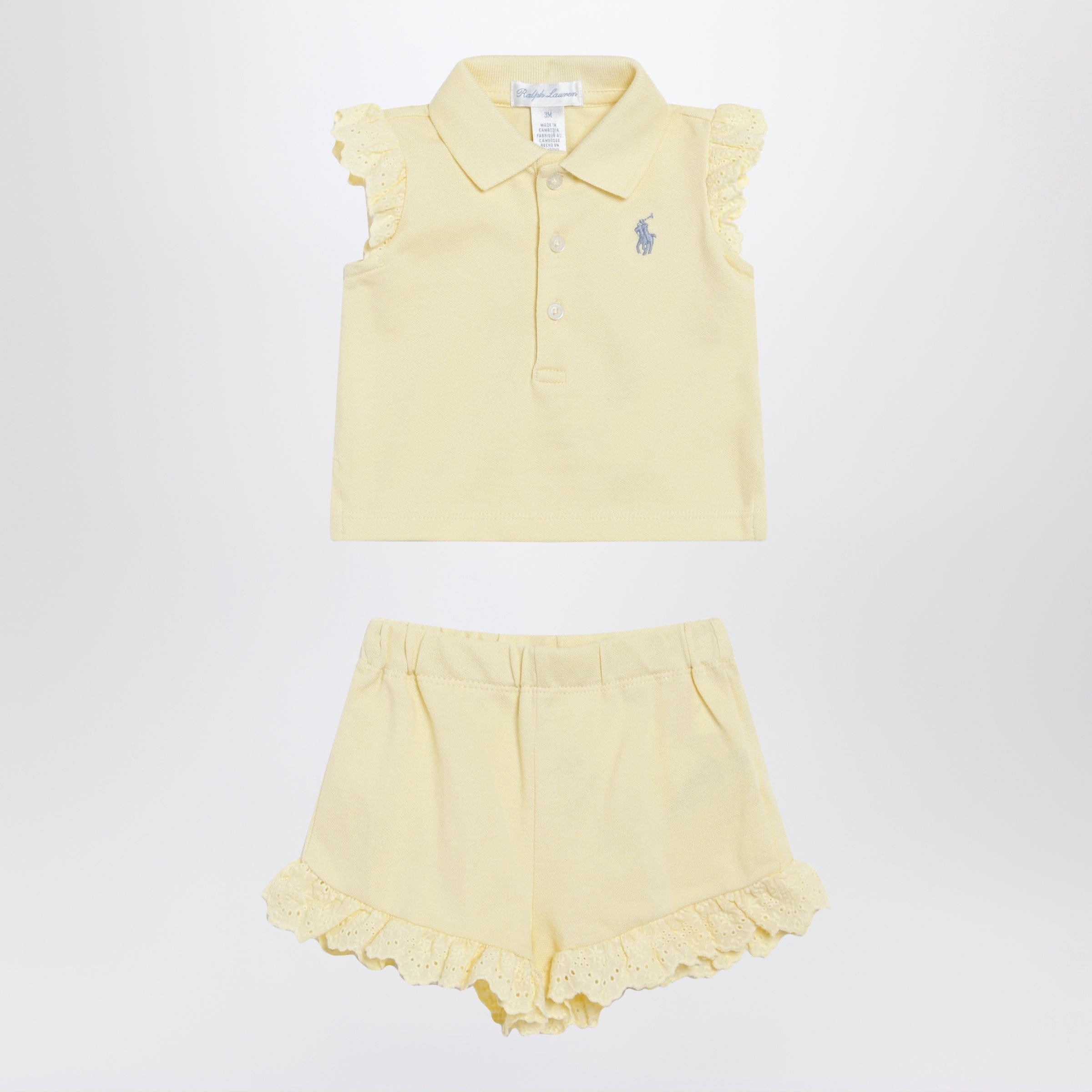 Polo Ralph Lauren - Light yellow two-piece cotton set