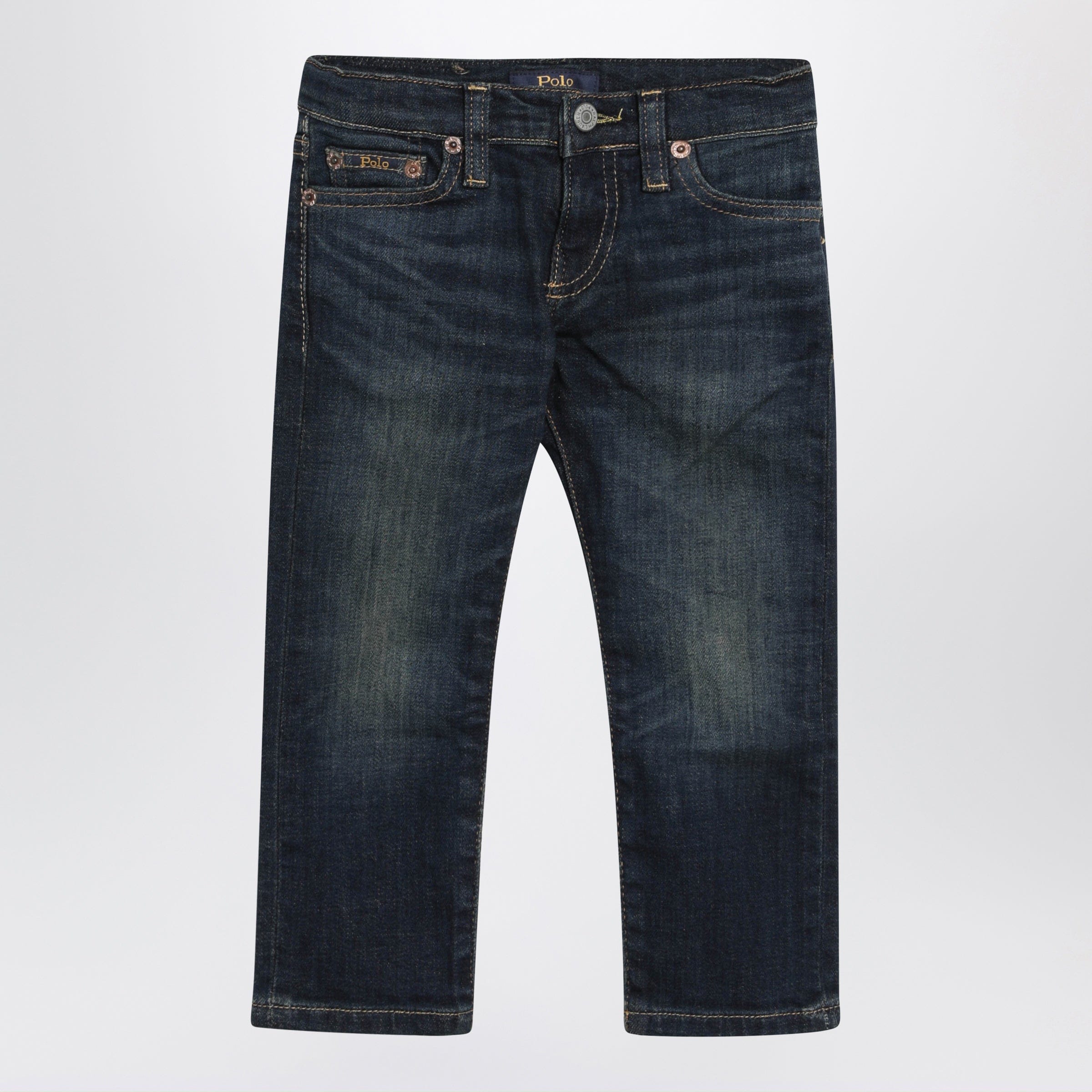 Polo Ralph Lauren - Dark blue washed-effect jeans