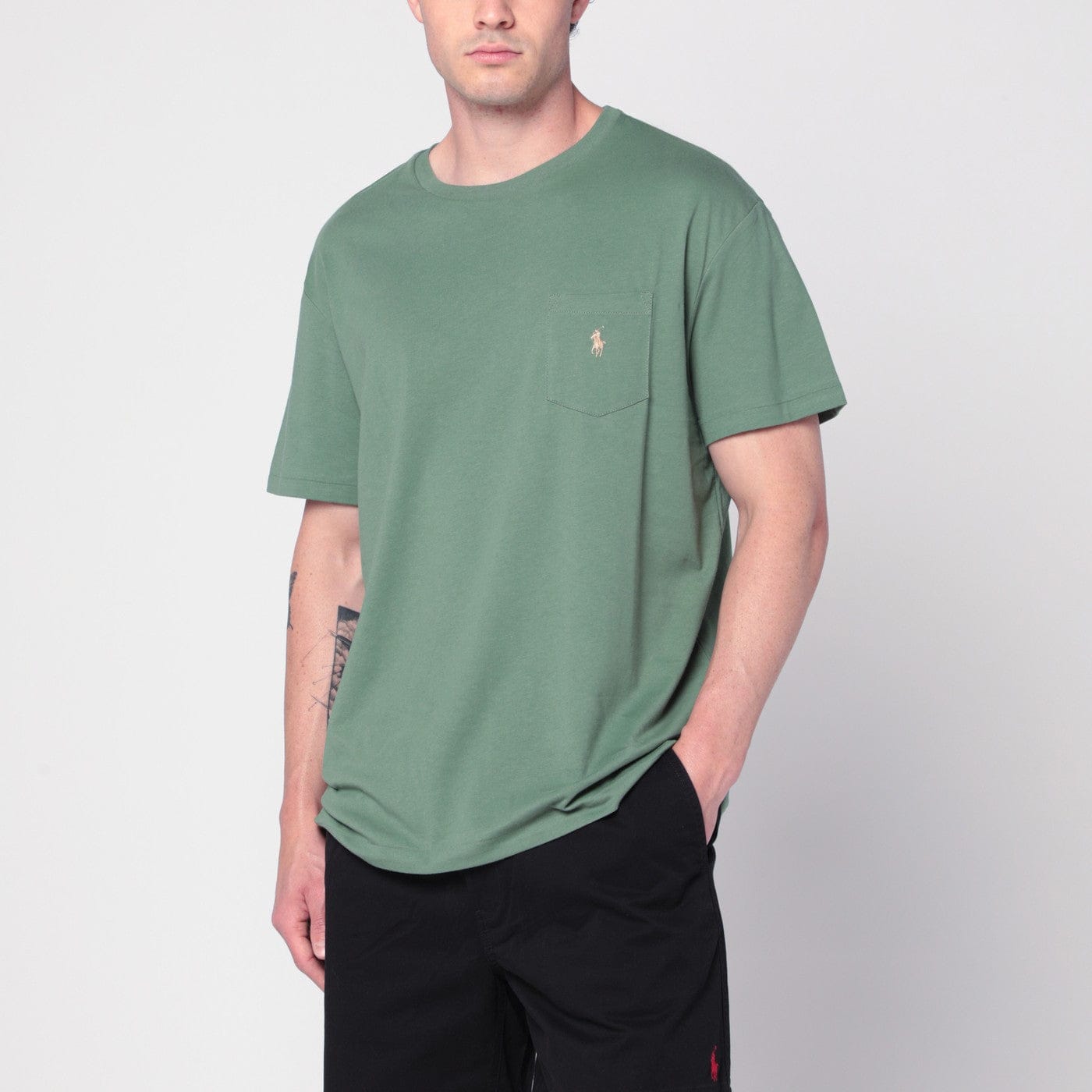 Polo Ralph Lauren - Green cotton T-shirt Classic-Fit