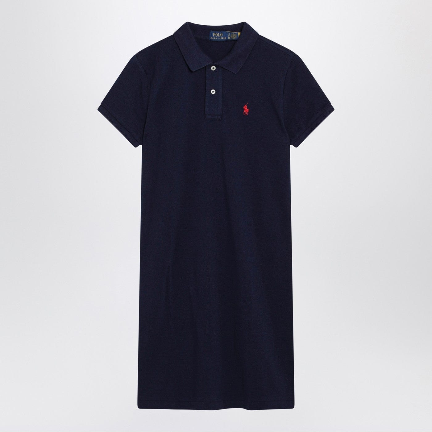 Polo Ralph Lauren - Mini abito a polo in cotone blu navy