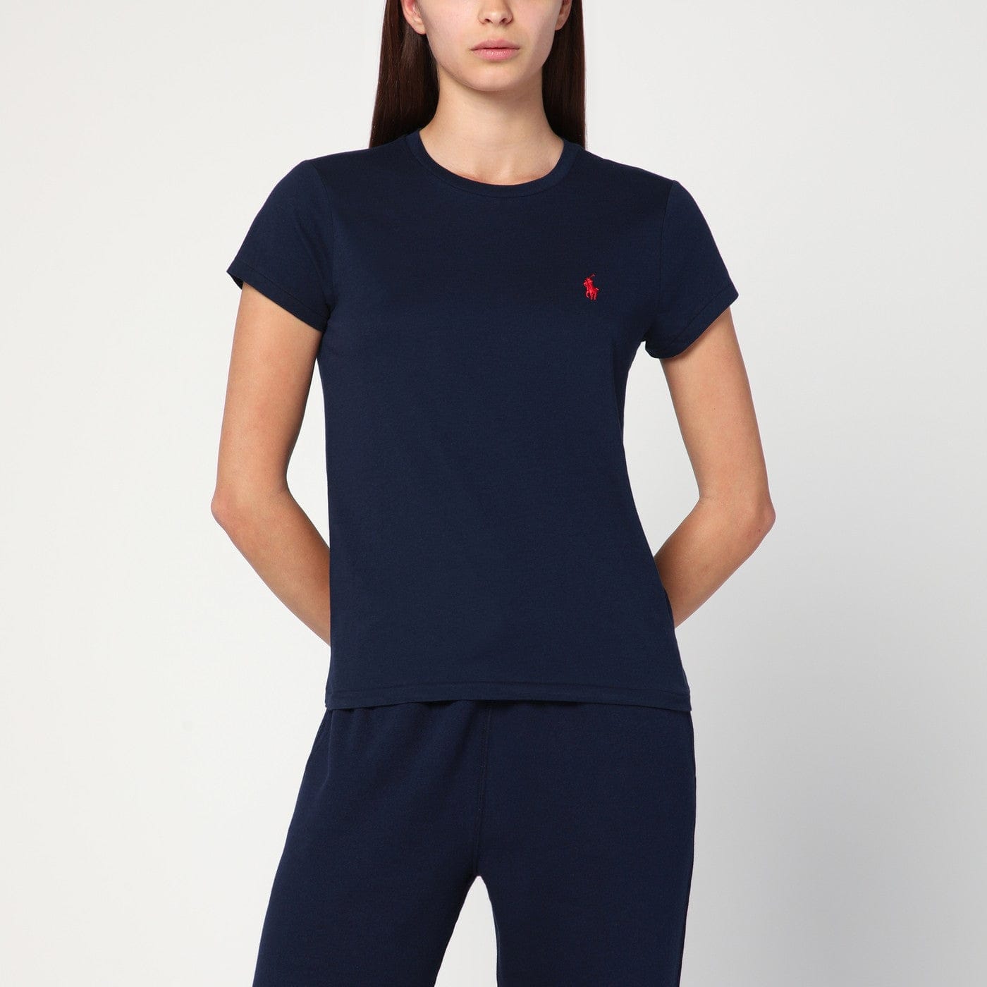 Polo Ralph Lauren - Navy blue cotton T-shirt with logo