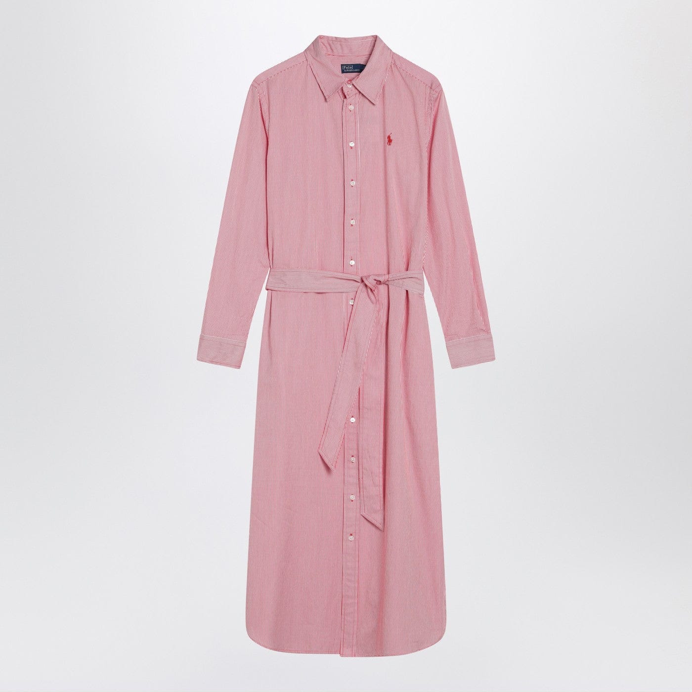 Polo Ralph Lauren - Red and white striped shirt dress