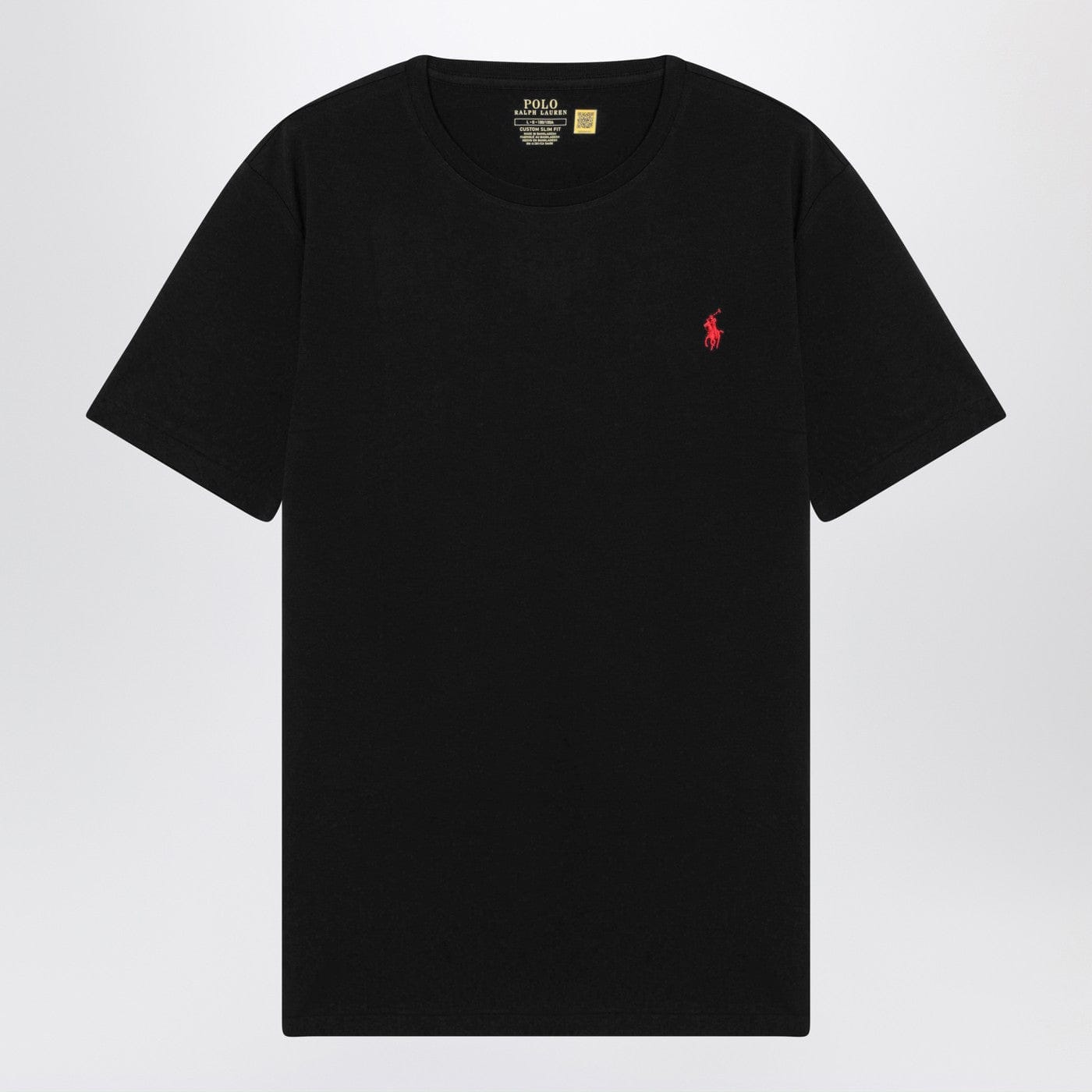Polo Ralph Lauren - T-shirt black in cotton Custom Slim-Fit