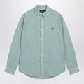 Polo Ralph Lauren - White/green striped Custom-Fit shirt