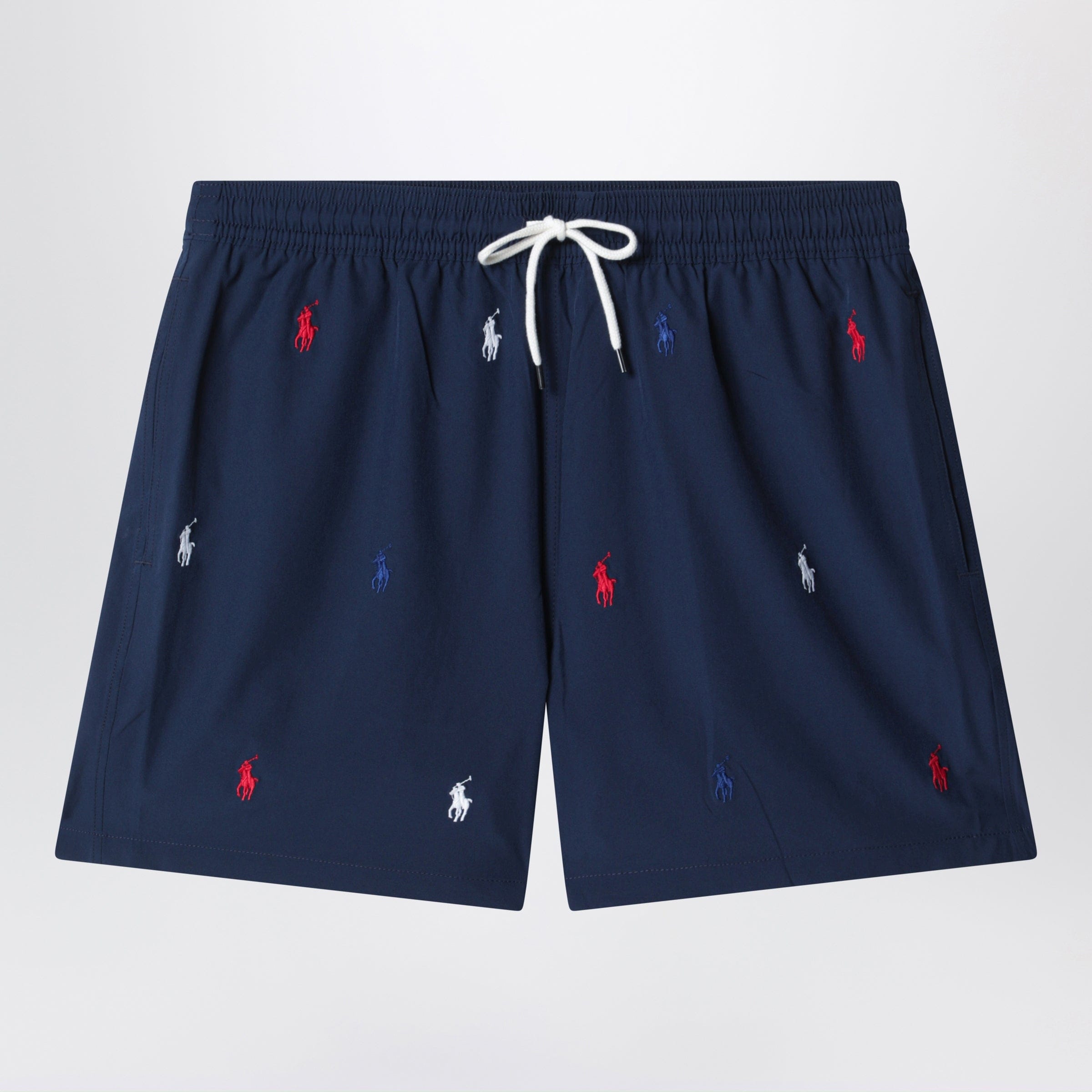 Polo Ralph Lauren - Traveler navy blue swim shorts with embroidered logos